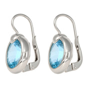 Orecchini - 18 carati Oro bianco - 7.00ct. tw. Acquamarina