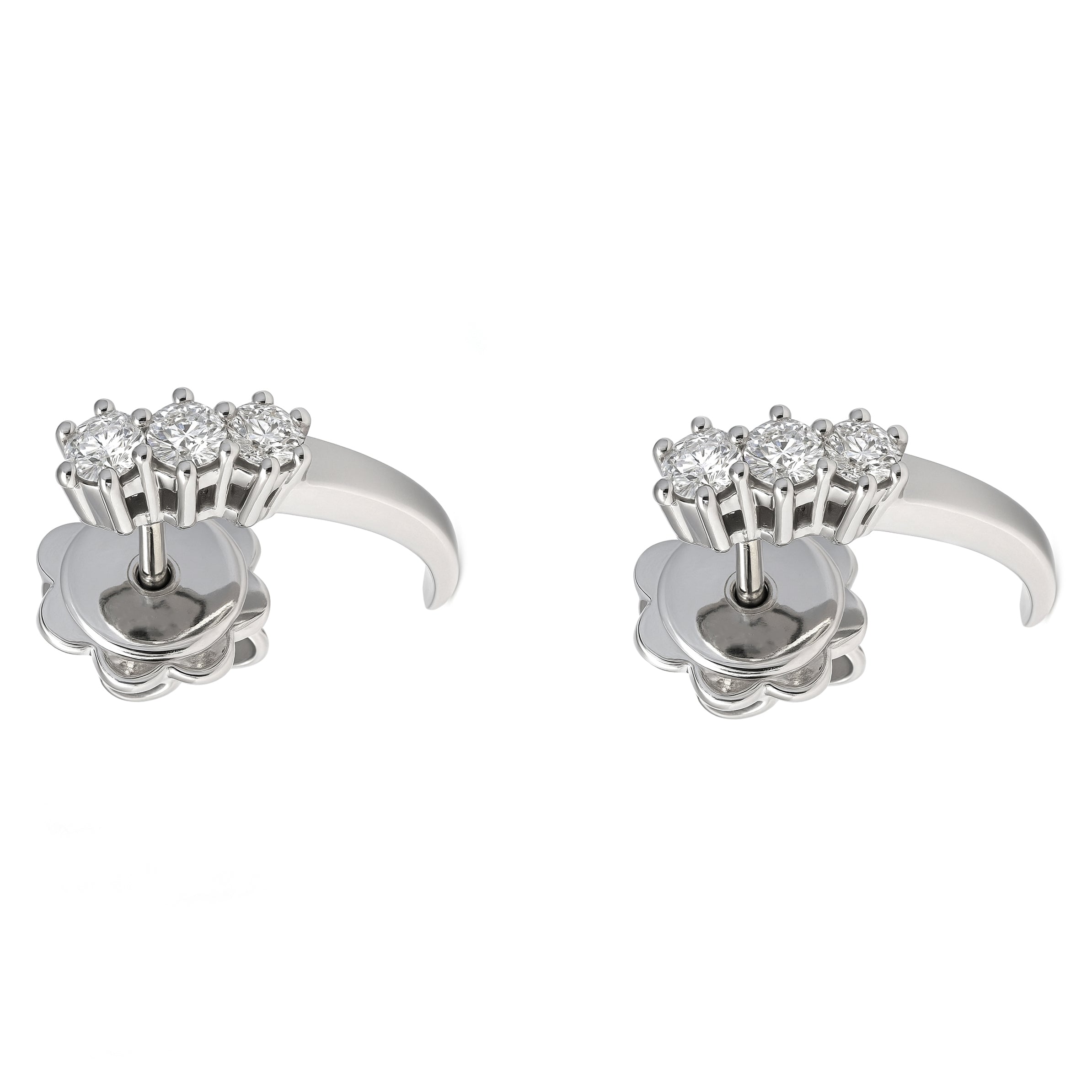 Orecchini - 18 carati Oro bianco - 0.18ct. tw. Diamante (Naturale)