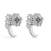 Orecchini - 18 carati Oro bianco - 0.18ct. tw. Diamante (Naturale)