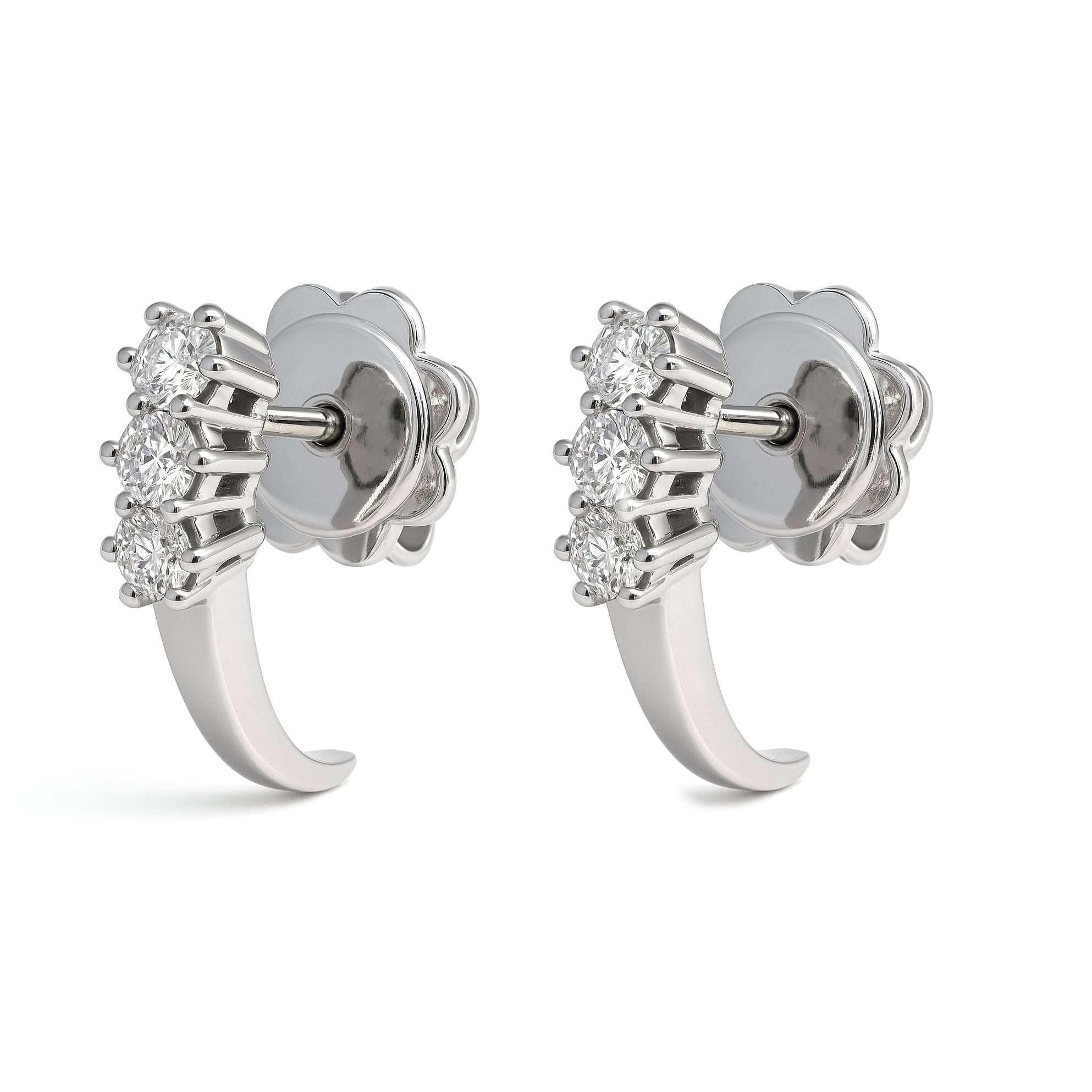 Orecchini - 18 carati Oro bianco - 0.18ct. tw. Diamante (Naturale)