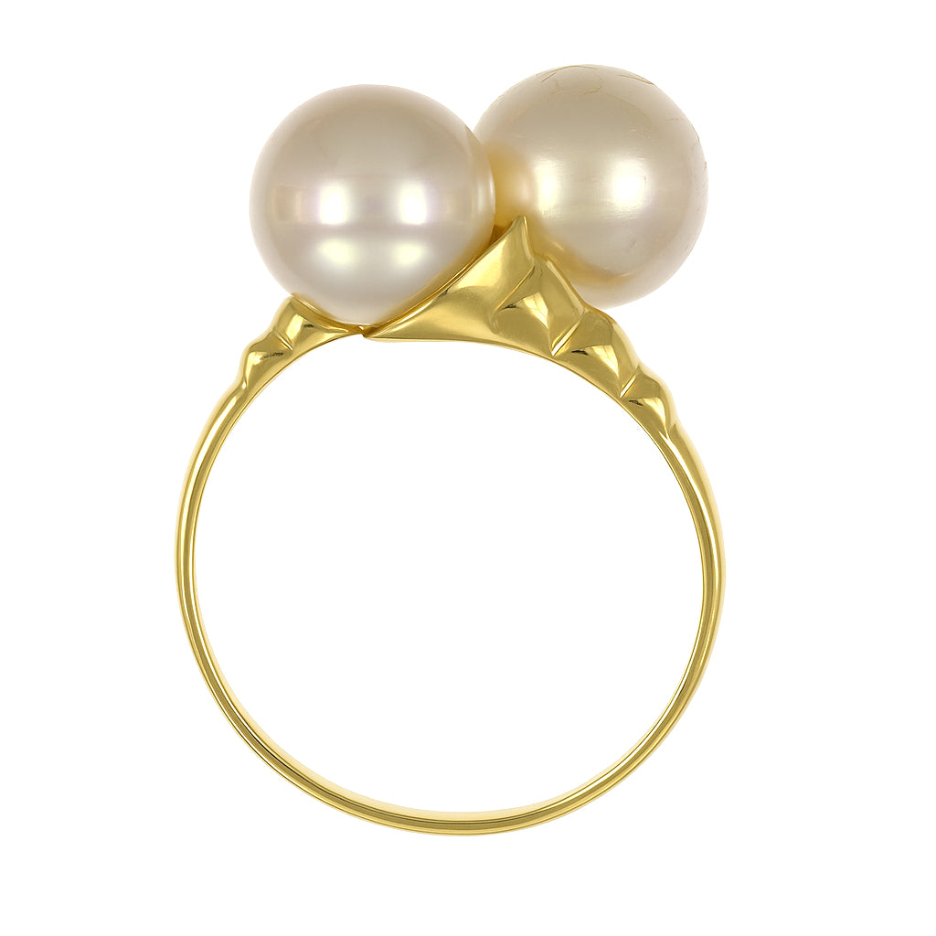 Anello - 18 carati Oro giallo - Perla