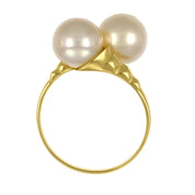 Anello - 18 carati Oro giallo - Perla