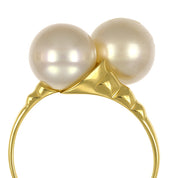 Anello - 18 carati Oro giallo - Perla