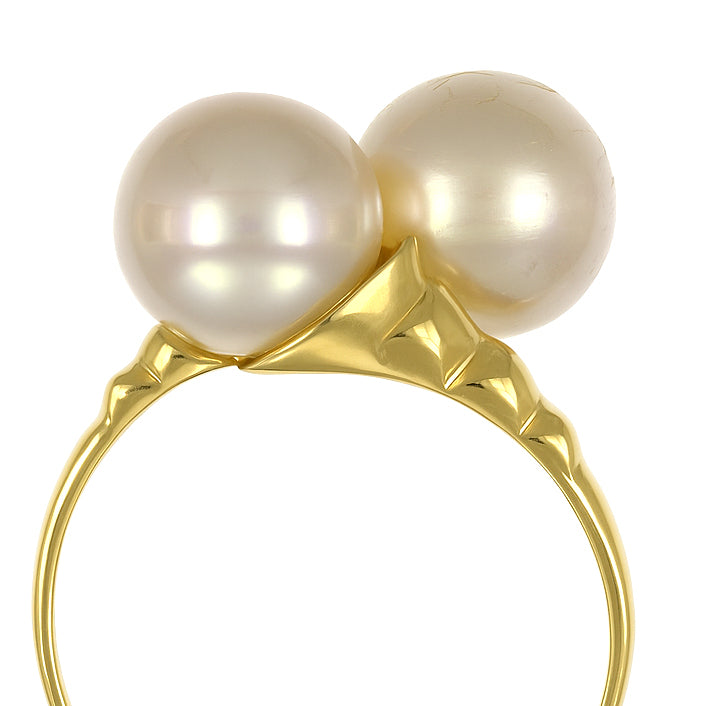 Anello - 18 carati Oro giallo - Perla