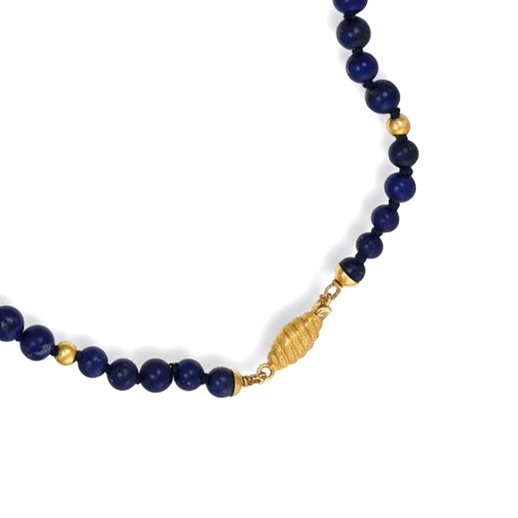 Collana - 18 carati Oro giallo Lapislazzuli