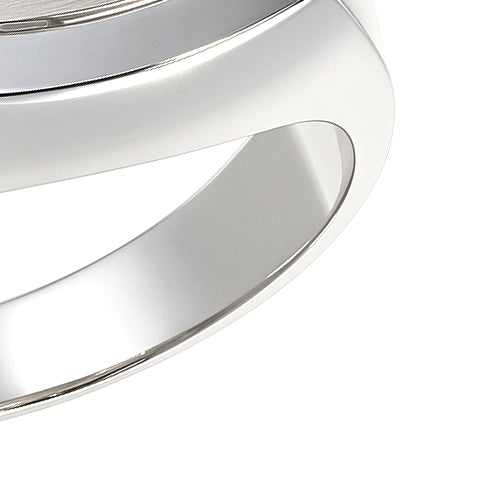 Anello - 18 carati Oro bianco - 0.03ct. tw. Diamante (Naturale)