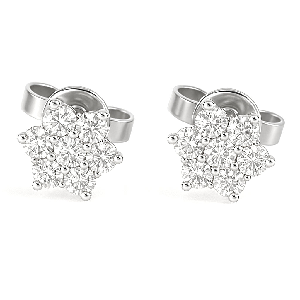 Orecchini - 18 carati Oro bianco - 0.38ct. tw. Diamante (Naturale)