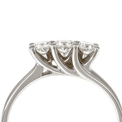 Anello - 18 carati Oro bianco - 0.33ct. tw. Diamante (Naturale)