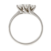 Anello - 18 carati Oro bianco - 0.33ct. tw. Diamante (Naturale)