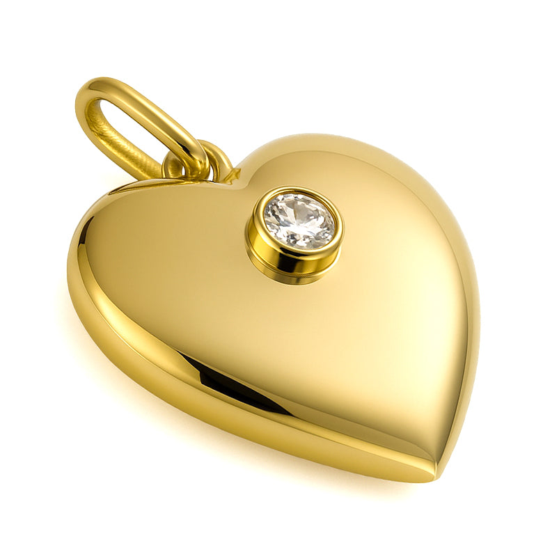 Ciondolo - 18 carati Oro giallo - 0.20ct. tw. Diamante (Naturale)