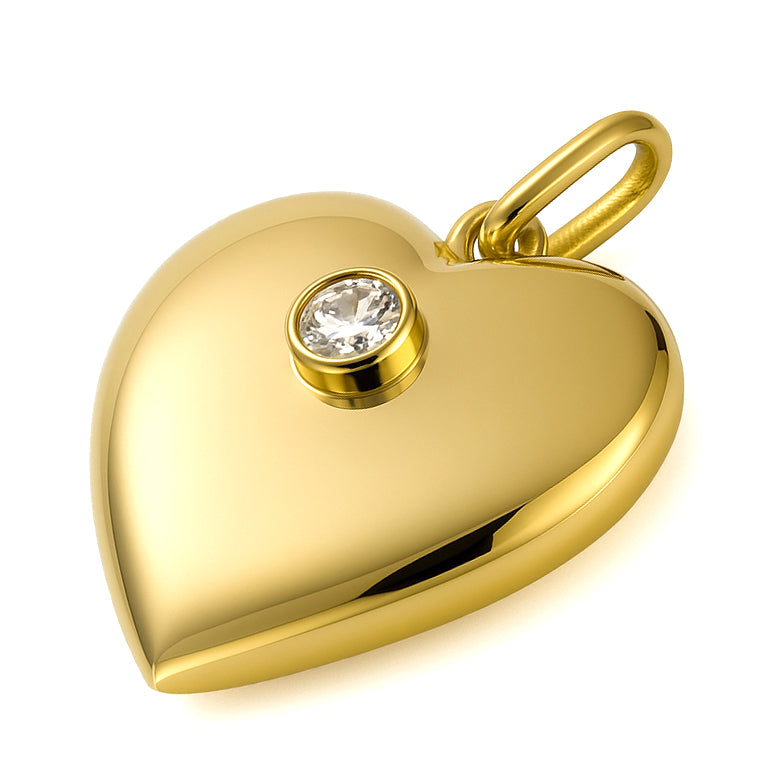 Ciondolo - 18 carati Oro giallo - 0.20ct. tw. Diamante (Naturale)