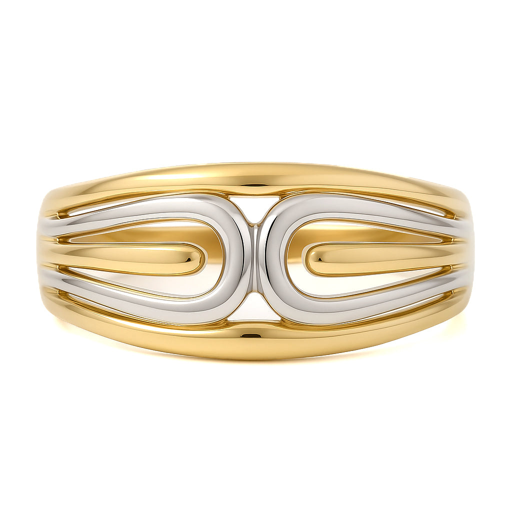 Anello - 18 carati Oro bianco, Oro giallo