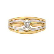 Anello - 18 carati Oro bianco, Oro giallo