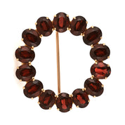 Spilla - 18 carati Oro giallo - 13.30ct. tw. Granato