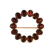 Spilla - 18 carati Oro giallo - 13.30ct. tw. Granato