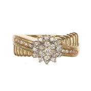 Anello - 14 carati Oro bianco, Oro giallo - 0.41ct. tw. Diamante (Naturale)