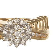 Anello - 14 carati Oro bianco, Oro giallo - 0.41ct. tw. Diamante (Naturale)