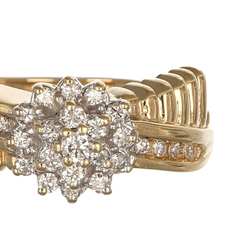 Anello - 14 carati Oro bianco, Oro giallo - 0.41ct. tw. Diamante (Naturale)