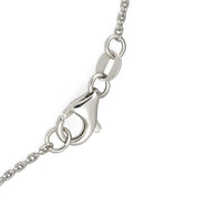 Collana con ciondolo - 18 carati Oro bianco - 0.18ct. tw. Diamante (Naturale)