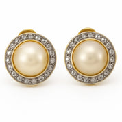 Orecchini - 18 carati Oro bianco, Oro giallo - 0.96ct. tw. Diamante (Naturale) - Perla