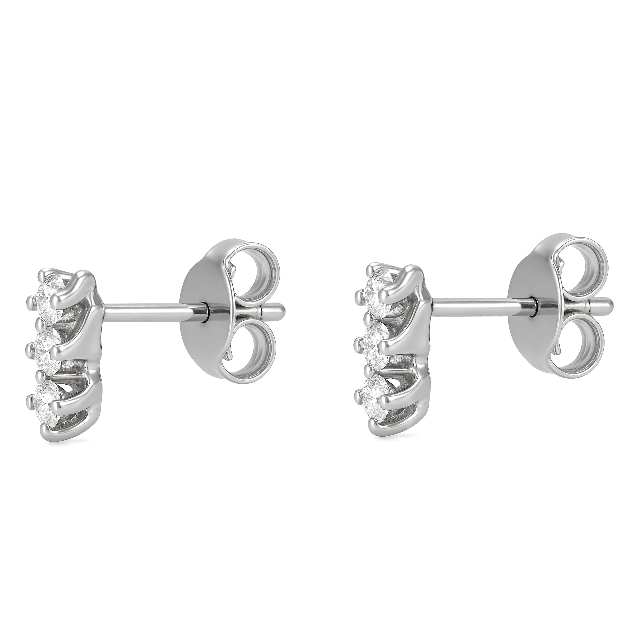 Orecchini - 18 carati Oro bianco - 0.18ct. tw. Diamante (Naturale)