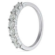 Anello - 18 carati Oro bianco - 0.28ct. tw. Diamante (Naturale)