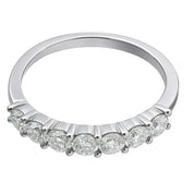 Anello - 18 carati Oro bianco - 0.28ct. tw. Diamante (Naturale)