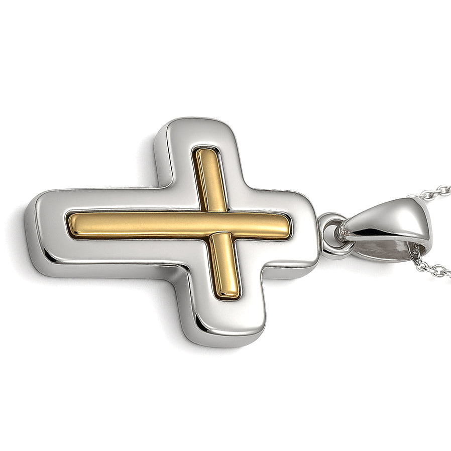 Collana con ciondolo - 18 carati Oro giallo, Oro bianco