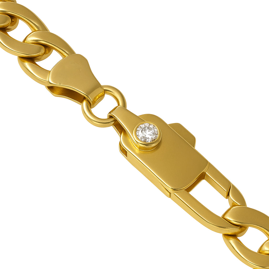 Collana in Oro giallo 18 carati - zircone