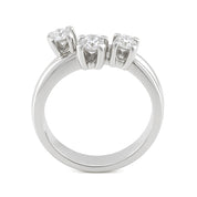 Anello - 18 carati Oro bianco - 0.36ct. tw. Diamante (Naturale)