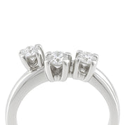 Anello - 18 carati Oro bianco - 0.36ct. tw. Diamante (Naturale)