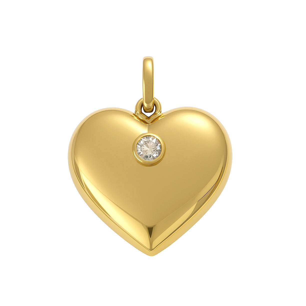 Ciondolo - 18 carati Oro giallo - 0.20ct. tw. Diamante (Naturale)