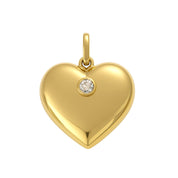 Ciondolo - 18 carati Oro giallo - 0.20ct. tw. Diamante (Naturale)