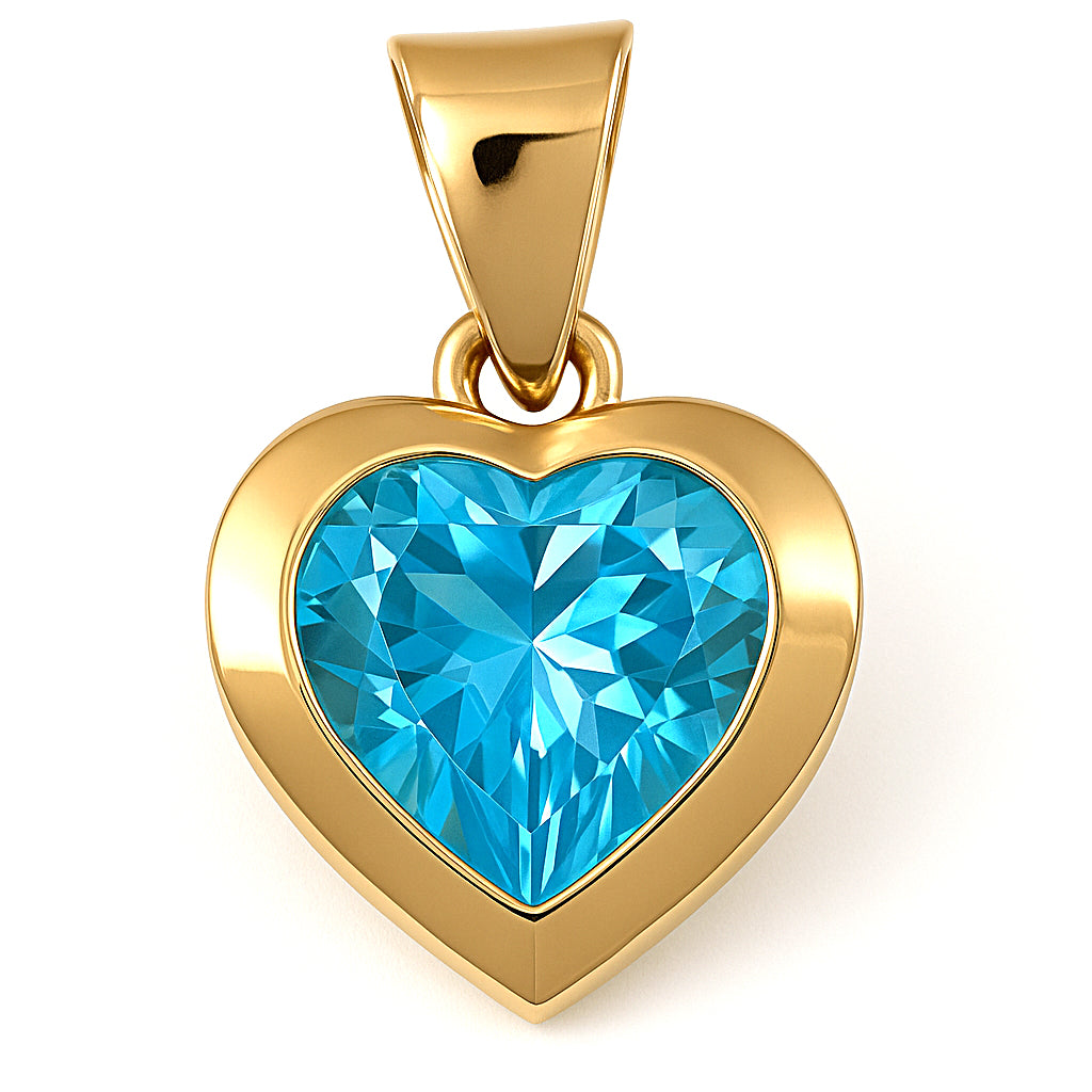 Ciondolo in Oro giallo 18 carati - topazio