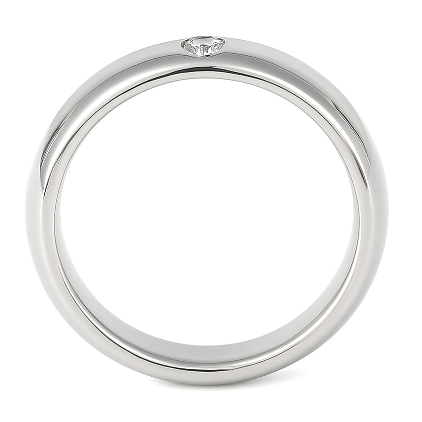 Anello - 18 carati Oro bianco - 0.14ct. tw. Diamante (Naturale)