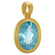 Ciondolo in Oro Giallo 18 carati con n 1 Topazio da 4.75 Ct