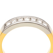 Anello - 18 carati Oro bianco, Oro giallo - 0.62ct. tw. Diamante (Naturale)