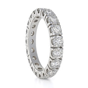 Anello - 18 carati Oro bianco - 3.40ct. tw. Diamante (Naturale)