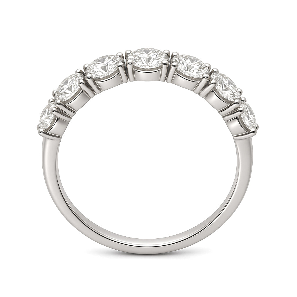 Anello - 18 carati Oro bianco - 0.66ct. tw. Diamante (Naturale)