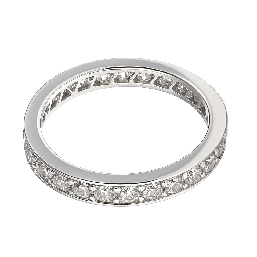 Anello - 18 carati Oro bianco - 0.42ct. tw. Diamante (Naturale)