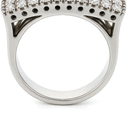 Anello - 18 carati Oro bianco - 0.60ct. tw. Diamante (Naturale)