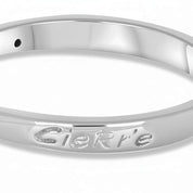 Anello - 18 carati Oro bianco - 0.08ct. tw. Diamante (Naturale)