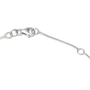 Collana con ciondolo - 18 carati Oro bianco - 0.44ct. tw. Acquamarina - Diamante