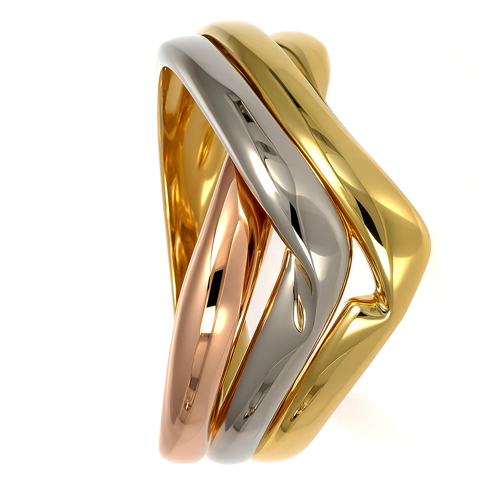 Anello - 18 carati Oro giallo, Oro rosa, Oro bianco