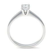 Anello - 18 carati Oro bianco - 0.25ct. tw. Diamante (Naturale)