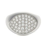 Anello - 18 carati Oro bianco - 0.74ct. tw. Diamante (Naturale)