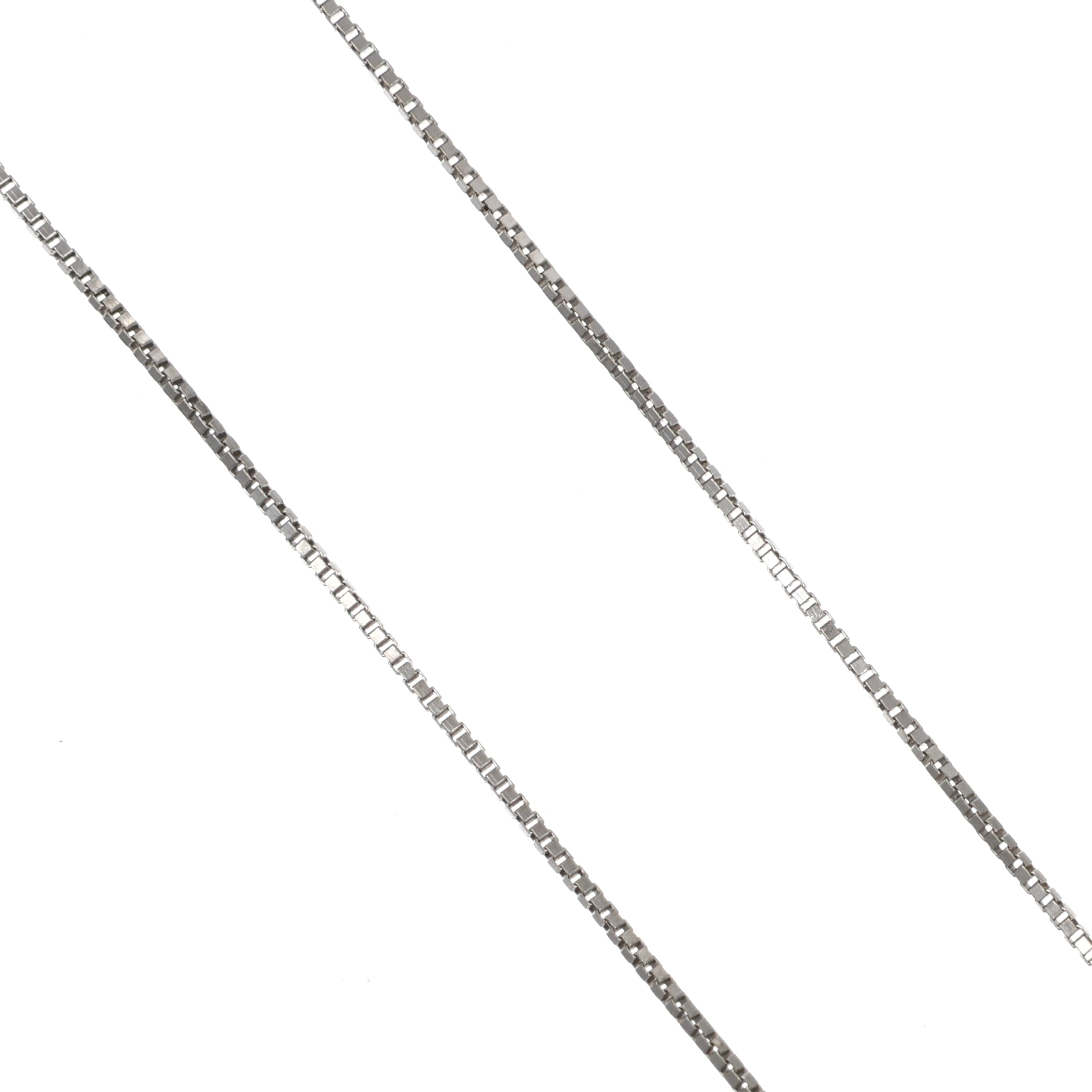 Collana con ciondolo - 18 carati Oro bianco - 0.16ct. tw. Diamante (Naturale) - Perla