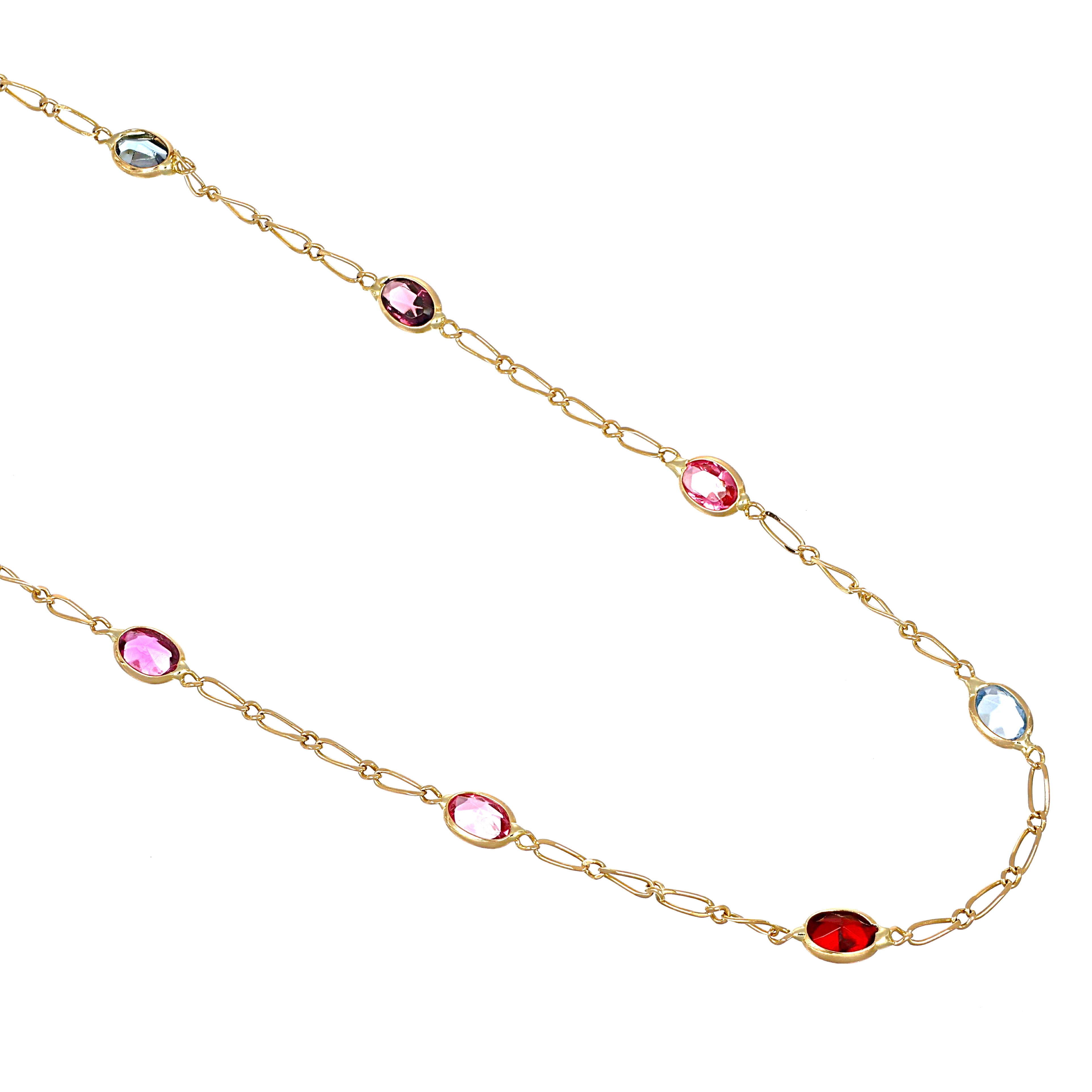 Collana in Oro Giallo 18 carati - zirconi