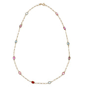 Collana in Oro Giallo 18 carati - zirconi