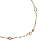 Collana in Oro Giallo 18 carati - zirconi